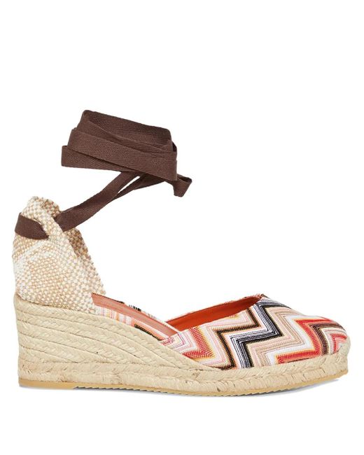 Missoni Metallic Zigzag-Knit Espadrilles