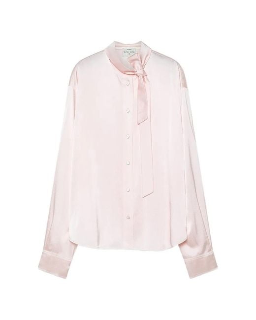 Forte_forte Pink Bow-Tie Buttoned Shirt
