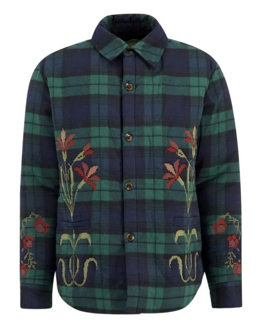 BAZISZT Blue Masin Cotton Overshirt for men