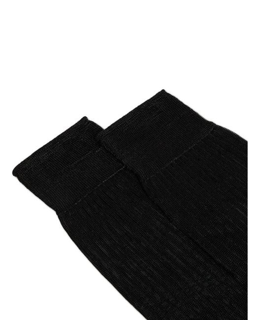 DSquared² Black Basic High Socks for men