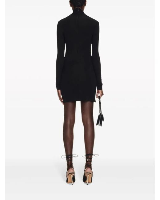 Off-White c/o Virgil Abloh Black Off- Mc Twist Crepe Knot Det Dress