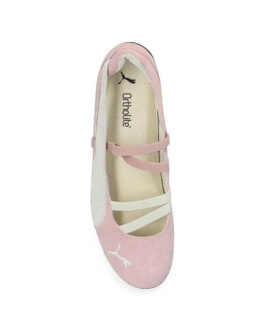 PUMA White Speedcat Ballet Ballet Flats