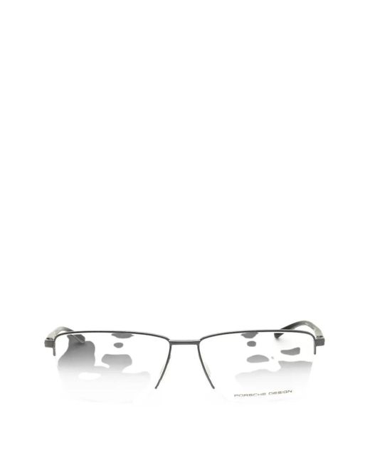 Porsche Design White Rectangle-Frame Glasses for men