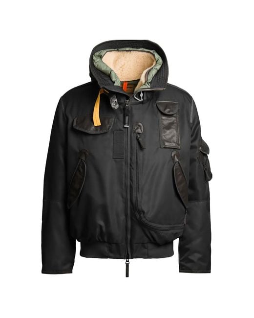 Parajumpers Black Gobi 20Th Shearling-Collar Down Jacket for men