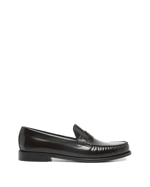 Tom Ford Black Penny-Detail Flat Shoes for men