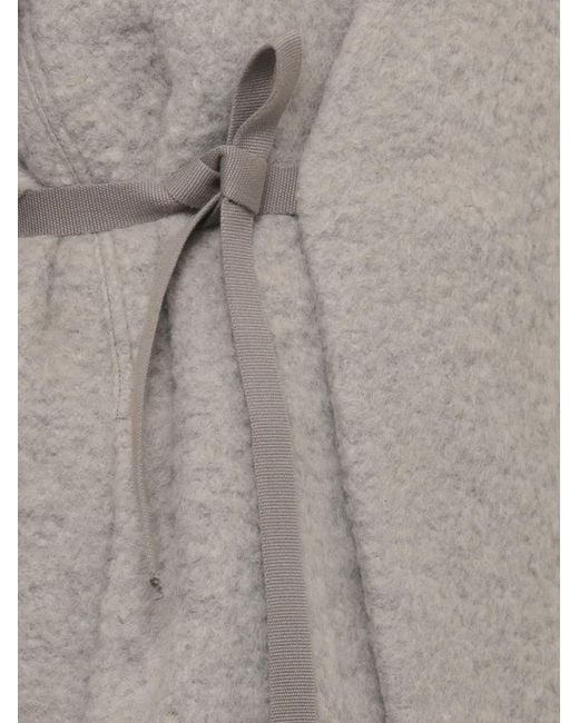 Rick Owens Gray Soft Cyclops Coat