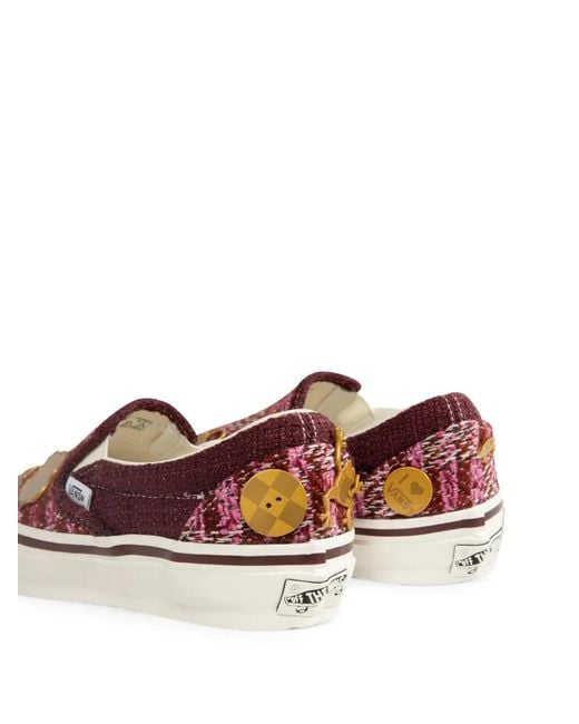 Vans Brown Premium Classic Slip-On Sneakers for men