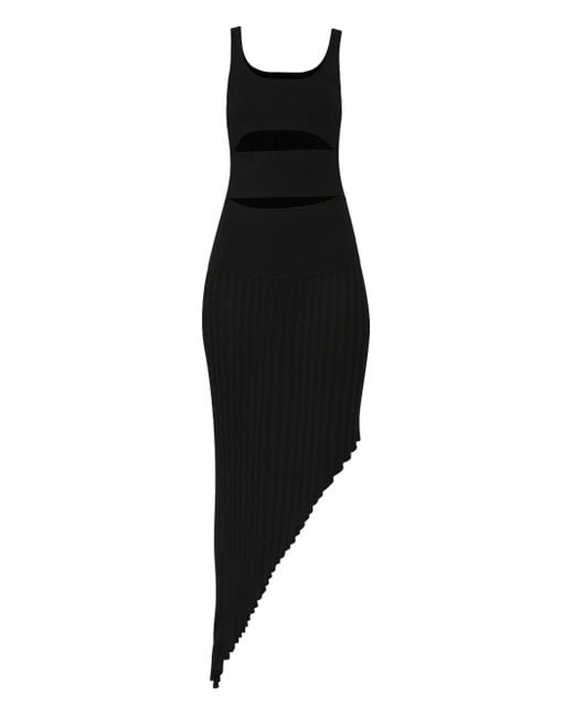 Christopher Esber Slashed Asymmetric Dress in Black | Lyst
