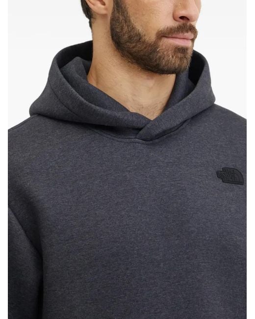 The North Face Gray Logo-Detail Hoodie for men