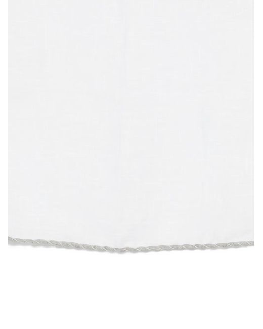 Eleventy White Square-Shape Handkerchief for men