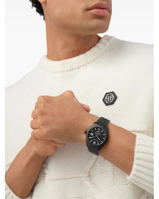 Philipp Plein Black Date Superlative 41Mm Watch for men