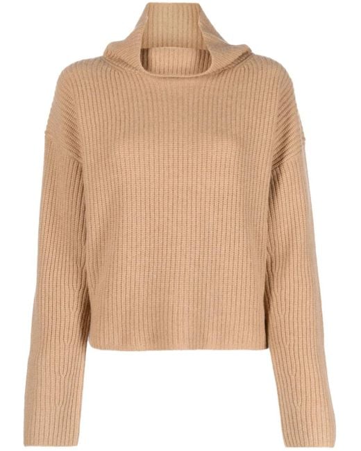 Polo Ralph Lauren Natural Roll-Neck Chunky-Knit Jumper