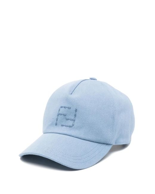 Fendi Canvas baseball cap in Blue für Herren