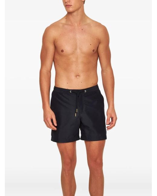 Orlebar Brown Blue Elasticated Drawstring-Waistband Swim Shorts for men
