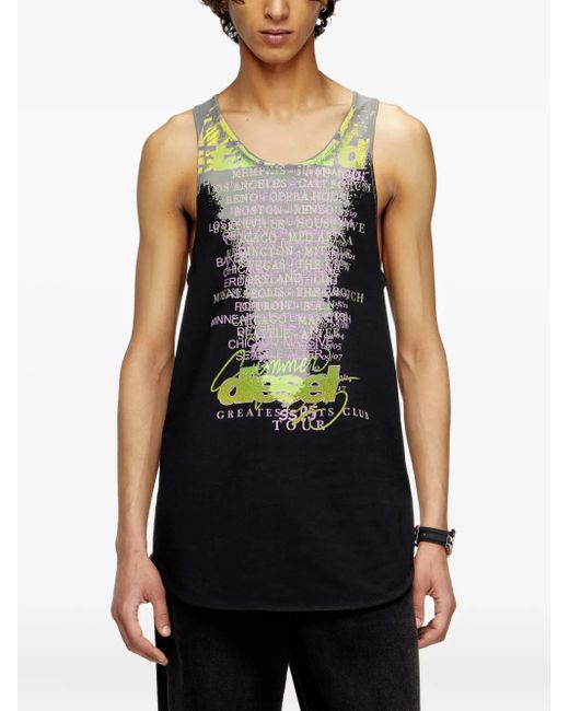 DIESEL Black Remaster Capsule T-Shan Tank Top