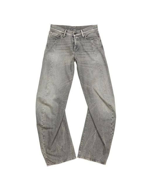 Vaqueros Con Efecto Lavado Acne de color Gray