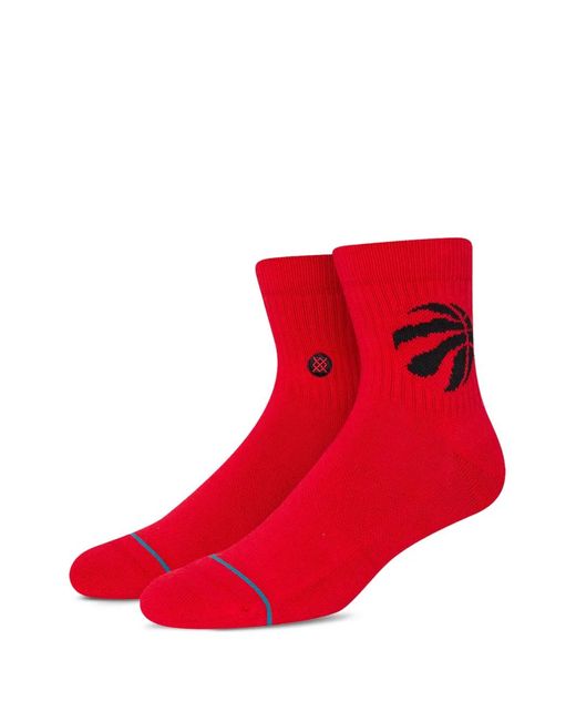 Stance Red Quarter Socks for men