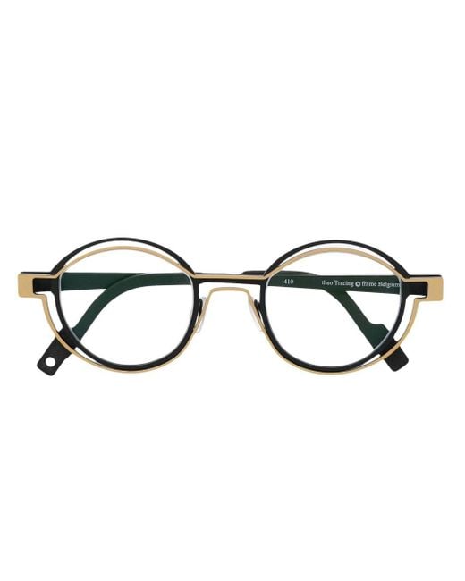 Occhiali tondi di Theo Eyewear in Multicolor