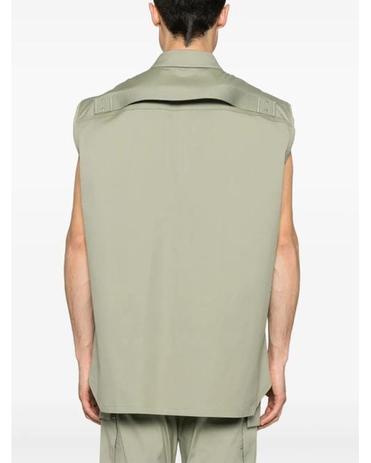 Rick Owens Green Jumbo Shirt for men