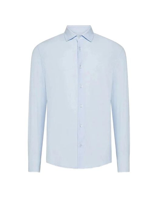 Cruna Blue Manhattan Long Sleeve Shirt for men