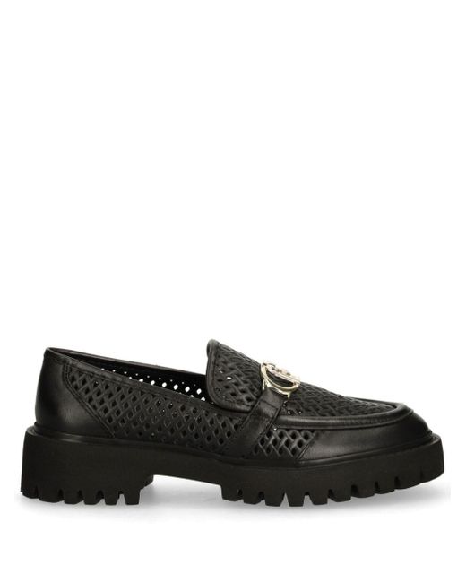 Liu Jo Black Perforated Loafers