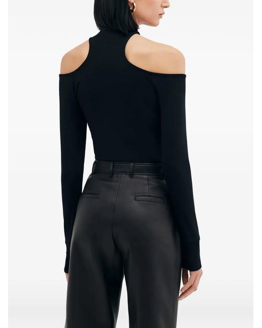 MARCELLA Blue Teagan Turtleneck Top