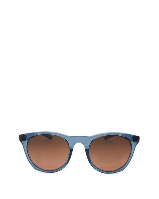 Nike Blue Essential Horizon Round-Frame Sunglasses for men