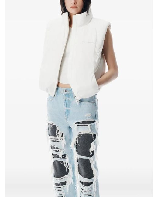 Alexander Wang White Puffer Gilet