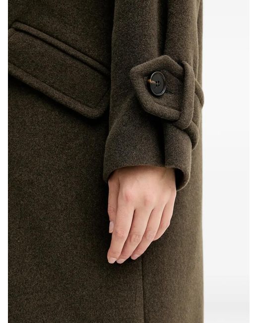 Sessun Black Double-Breasted Coat