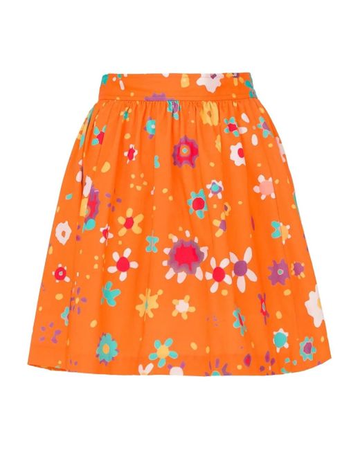 LHD Raleigh フローラル ミニスカート Orange
