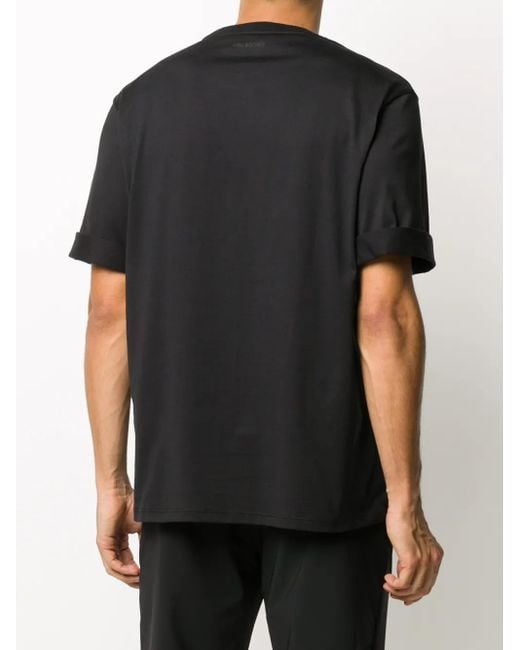 Neil Barrett Black Ziggie Bear Print Cotton T-Shirt for men