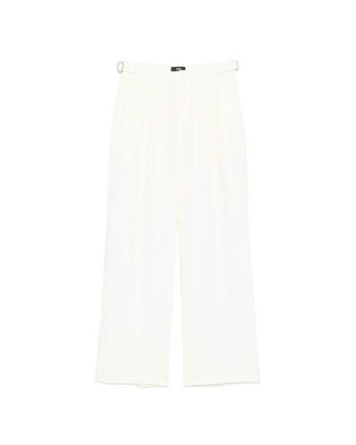 ELEH White Pantalon Ample À Design Ajustable