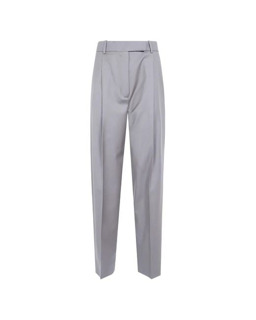Rohe Gray Pantalon De Tailleur À Design Plissé