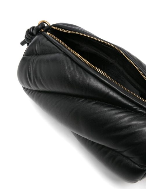 Fiorucci Black Mella Leather Shoulder Bag