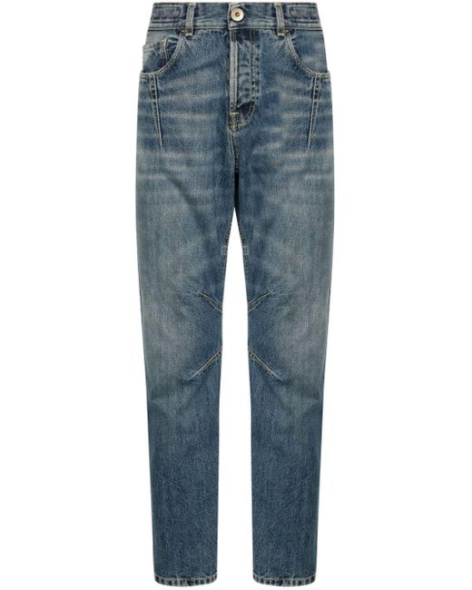 Eleventy Blue Mid-rise Cotton Jeans for men