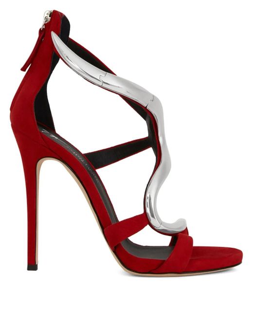 Giuseppe Zanotti Red Venere 120Mm Stiletto Sandals
