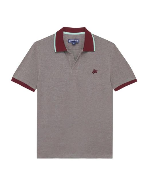 Vilebrequin Gray Turtle-Embroidered T-Shirt for men