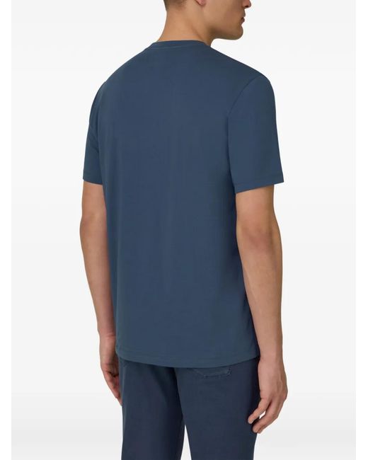 Boggi Blue Crew-Neck T-Shirt for men