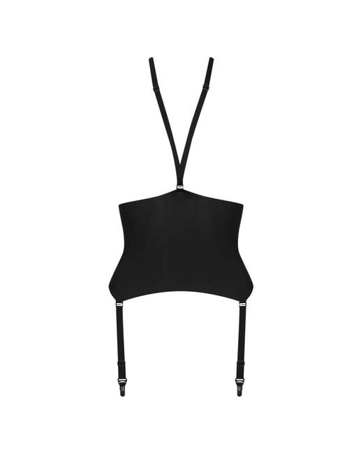 Maison Close Black Nuit Infinie Suspenders-Detail Garter