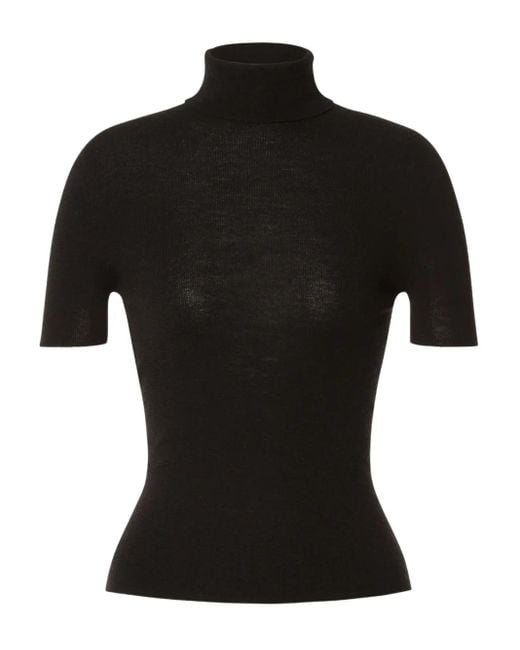 Alberta Ferretti タートルネック トップ Black