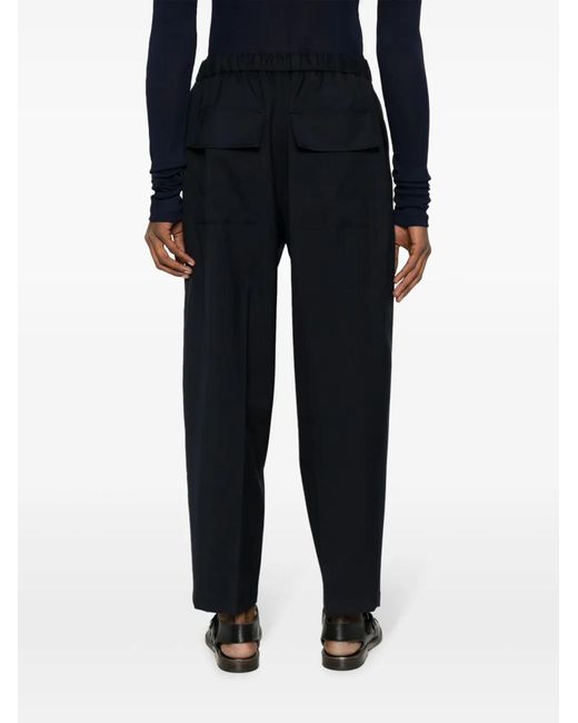 Jil Sander Black Cropped Leg Pants for men