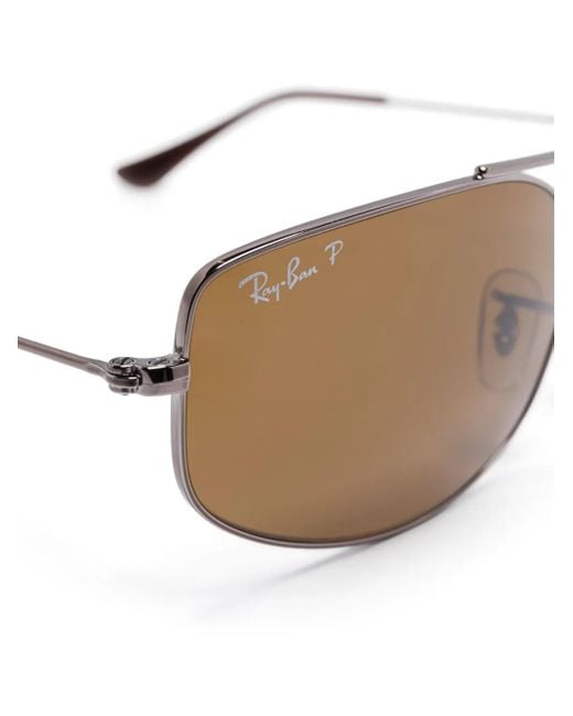 Ray-Ban Natural Geometric-Frame Sunglasses