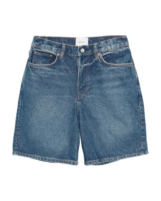 Reformation Blue Hale Shorts