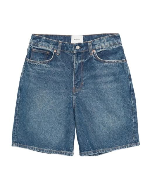 Reformation Blue Hale Shorts