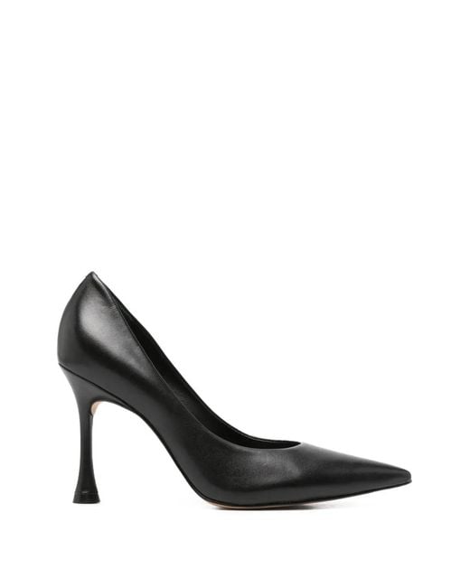 Carrano Black Pointed-Toe Pumps