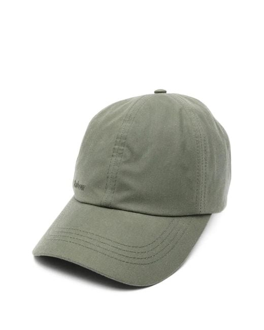 Barbour Green Wax Sports Cap for men