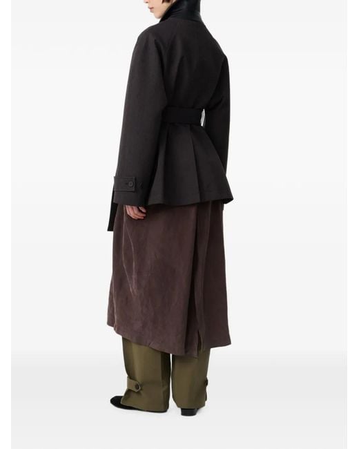 Studio Nicholson Black Lurie Belted Jacket