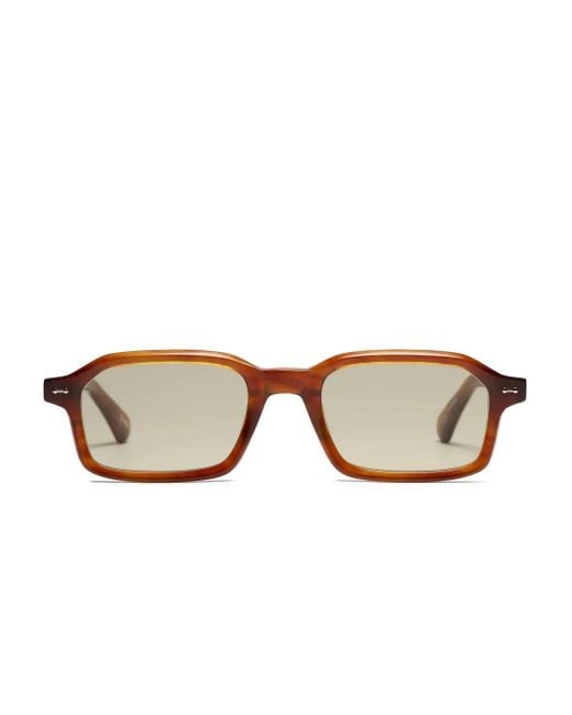Peter & May Walk Brown Sonnenbrille Mit Eckigem Gestell