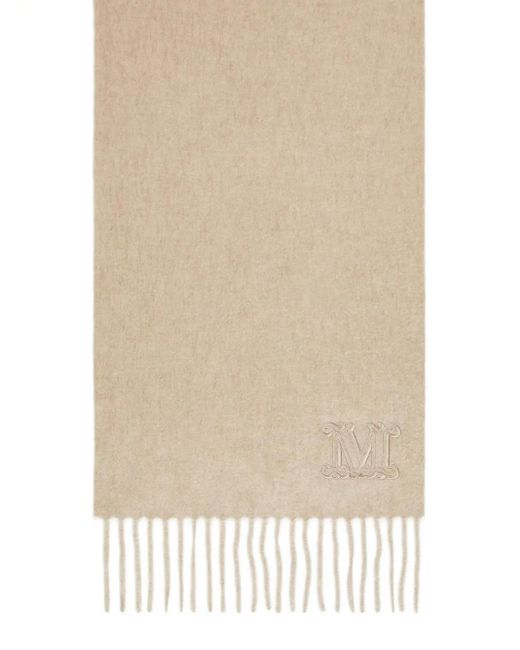 Sciarpa Con Frange di Max Mara in White