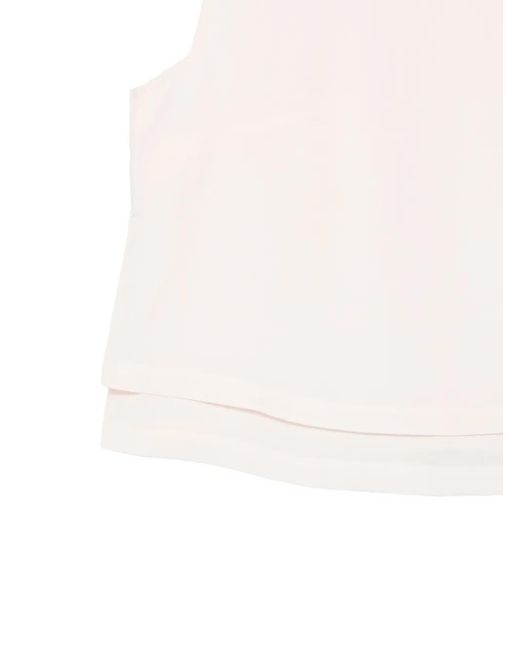 Boss White Open-Back Layered Top